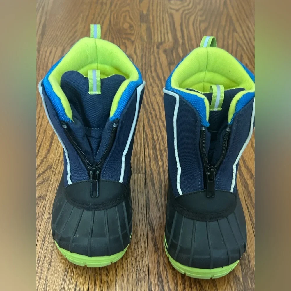 Arctic Shield Blue Green Insulated Snow Boots Waterproof Winter Outdoor Kids 7